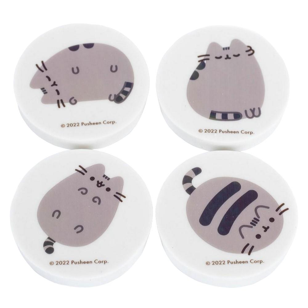Pusheen Printed Erasers (Pack of 4)