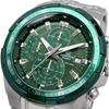 Мужские часы Casio Edifice с хронографом EFR-539DE-3AV Зеленые Нержавеющая сталь Водонепроницаемость 100 м