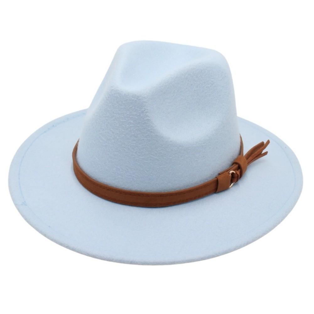 Artificial Suede Western Cowboy Hat Tibetan Style Jazz Fedora Hats Outdoor Riding