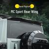 Задний спойлер Haval Menglong, стабилизирующие накладки в стиле MC - Глянцевый черный, установка без сверления.