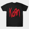 Мужская черная футболка с принтом Korn, печать методом трансферной бумаги No-Cut, хлопковая футболка
