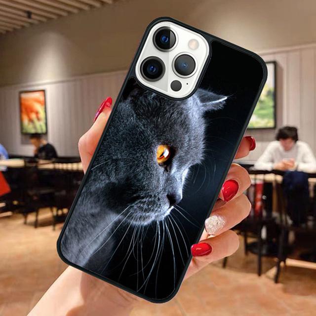 Красивый Серый Британский Короткошерстный Кот Чехол Для Телефона Для iPhone 17 Air 13 12 14 15 16 Чехол Для Apple Pro Max Plus