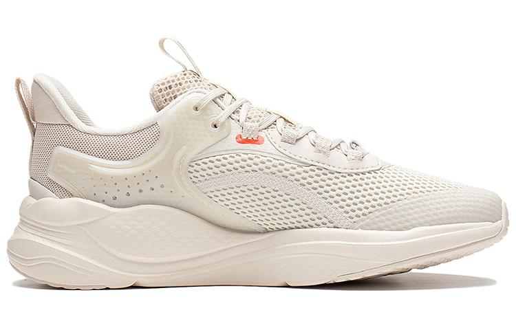 Li Ning Liuyun Textile, Синтетическая кожа, Амортизация, Нескользящая подошва, Износостойкие, Низкие, Повседневная обувь, Женская, AGLS060-1