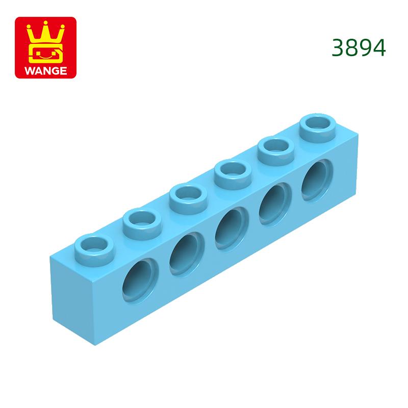 Нетоксичный 49 шт./лот 3894 1x6 5 отверстий Толстый блок Цветные детали Moc Совместимые с Кирпичом DIY Детская игрушка Детали для сборки