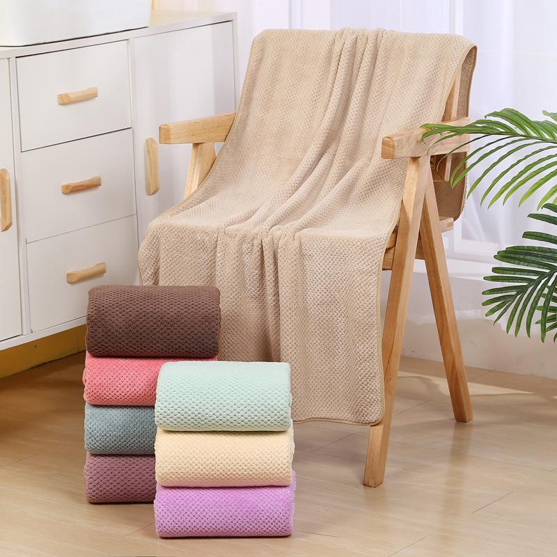 Утолщенное коралловое бархатное полотенце для лица высокой плотности + набор банных полотенец, мягкий абсорбент, удобный подарок, домашний текстиль, принадлежности для ванной комнаты