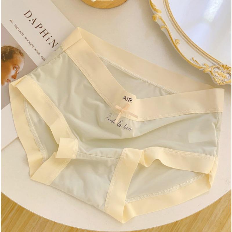 Женские трусы из ледяного шелка, дышащие, прохладные, бесследные, антибликовые, быстросохнущие, удобные, треугольные, нижнее белье для девочек, трусики