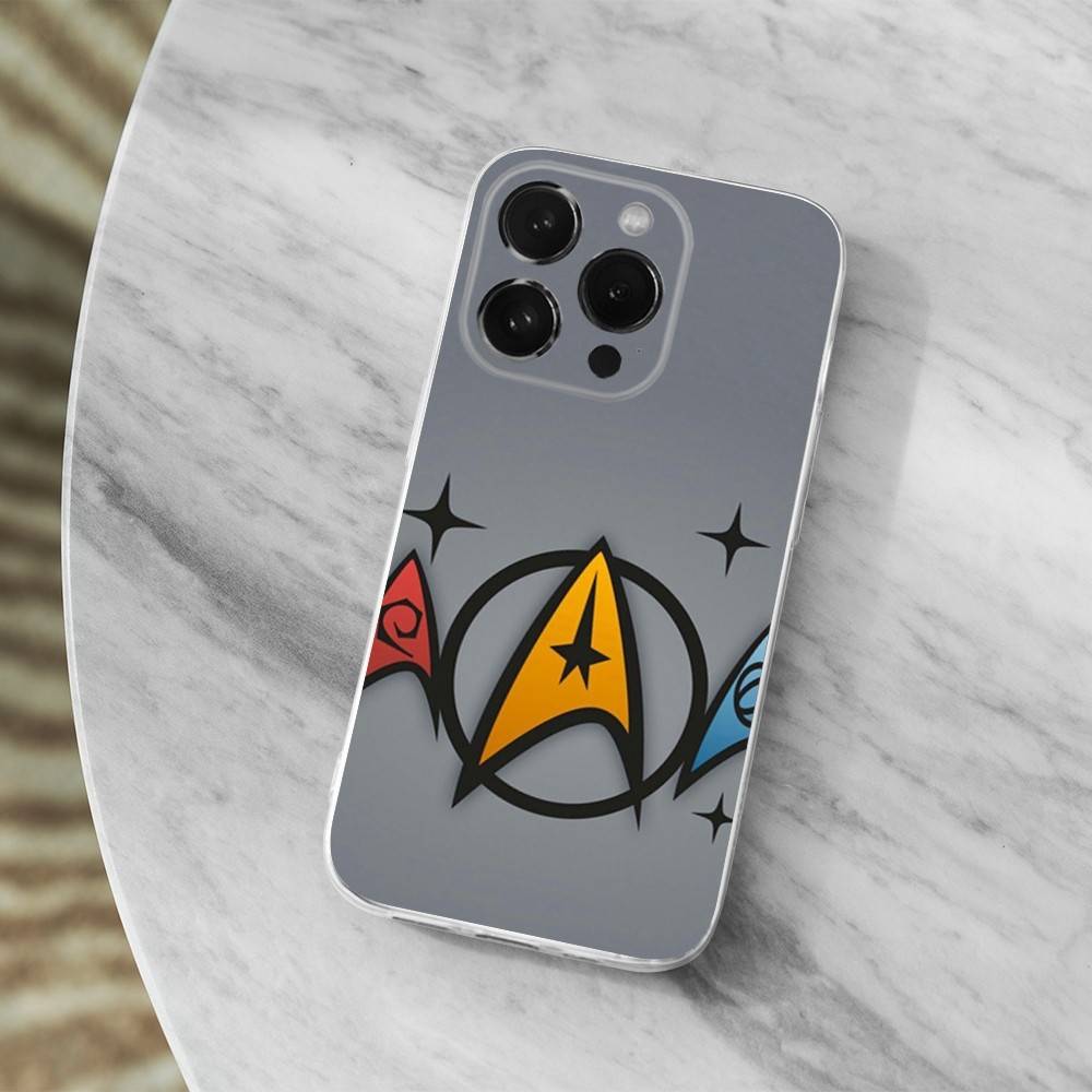 S-Star T-Trek Ships Art Phone Case For iPhone 16,15,14,13,12,11 Pro,Max,Plus,X,XS,XR,SE,Mini Transparent Soft Cover