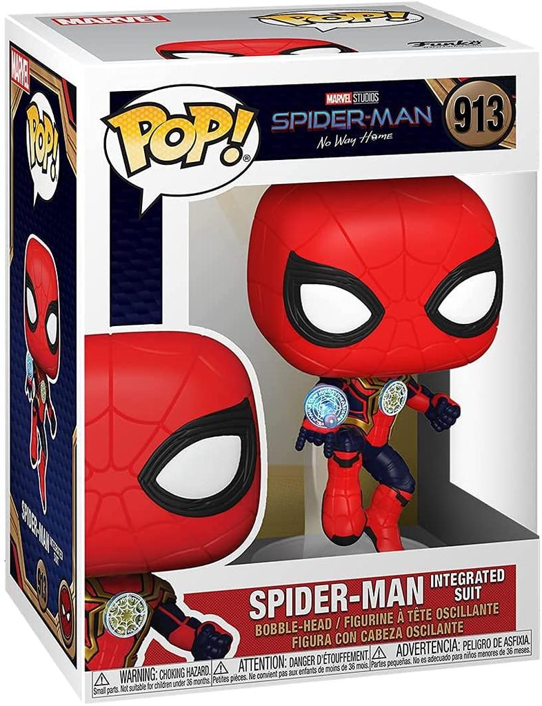 No Way Home Funko Vinyl Figure Integrated Suit NO WAY HOME 2021 FUNKO Vinyl Figure INTEGRATED Marvel MCU MARVEL NWH Iron Spider Spider-Man Pop! #913