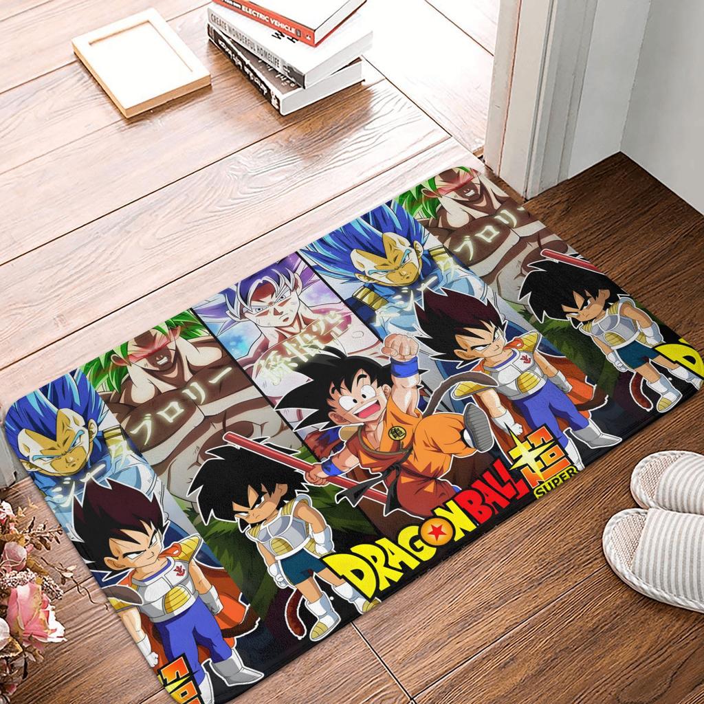 DragonBall Anime Dragon Ball Doormat Non-Slip Entrance Bath Kitchen Door Floor Mat Garage Carpet Rug
