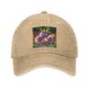 Spyro Pattern Denim Fabric Cap Casual Baseball Caps Adjustable Hat Summer Unisex Baseball Hats