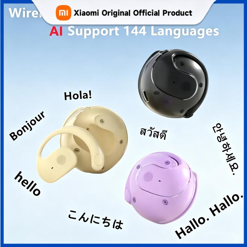 Xiaomi Беспроводные Bluetooth AI Наушники для перевода языка в реальном времени 144 языка Наушник-переводчик с креплением на ухо для путешествий, бизнеса