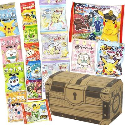Ассортимент сладостей в коробке Pokemon School Sweets Warehouse (Набор сокровищ) (Пикачу, Покемон, День святого Валентина, Выпускной, Вход, День рождения, Вечеринка,