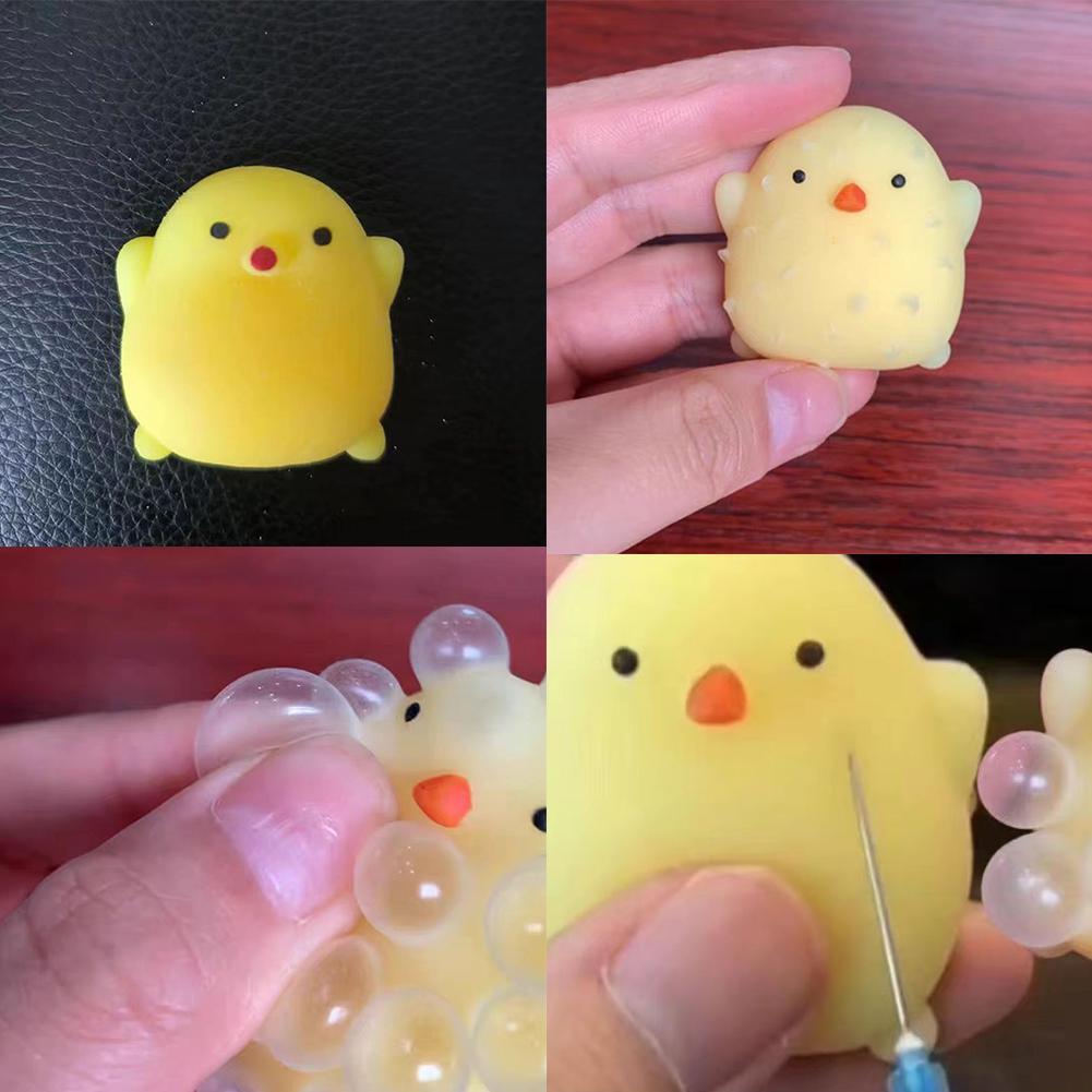 Chick Toy Slow Rebound Soft TPR Stress Anxiety Animal Relief Chicken Portable Adults Ye Z6Z1