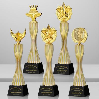 Хрустальный Кубок с Металлической Звездой - Ежегодная Награда Команде или Сотруднику за Выдающиеся Достижения