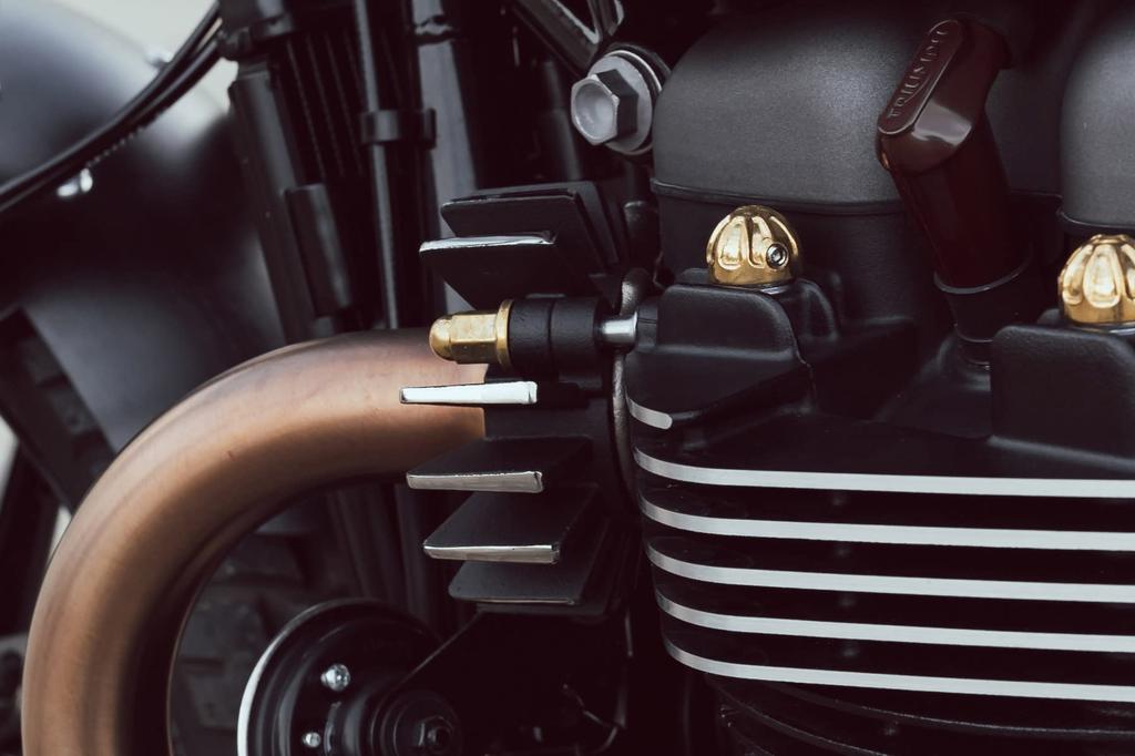 Гайка хомута выхлопной системы Motone T100 T120 для Street Street Thruxton Латунная кованая MMU080 Twin, Scrambler, -