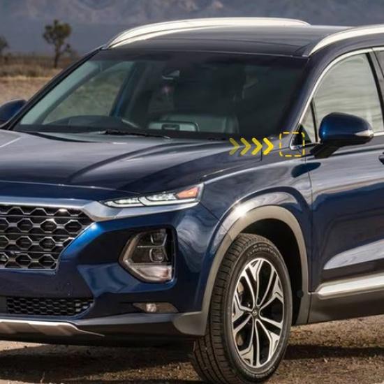 Декоративная накладка на стойку переднего крыла, уголок зеркала для Hyundai Santa Fe EV 20-23