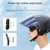 Summer Motorbike Electric Bike Helmet Headset Fix Clamp Multifunctional Steel Clip Plastic Clip Helmet Bluetooth Headset Clamp Helmet Communication 7