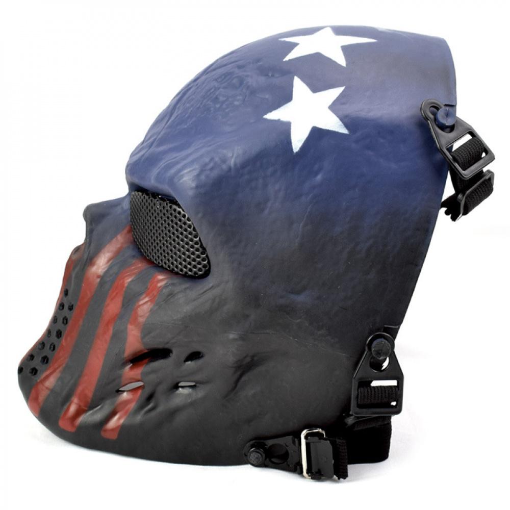 All Terrain Knight Tactical Full-Face Mask, Protective Face Cover for CS Wargame Cycling Halloween Cosplay Outdoor Sports