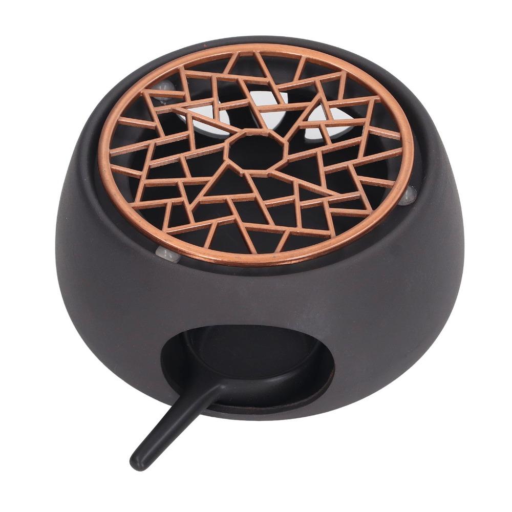 Purple Iron Pad Ceramic Teapot Warmer Ceramic Material Teapot Warmer Base  Heating Coffee