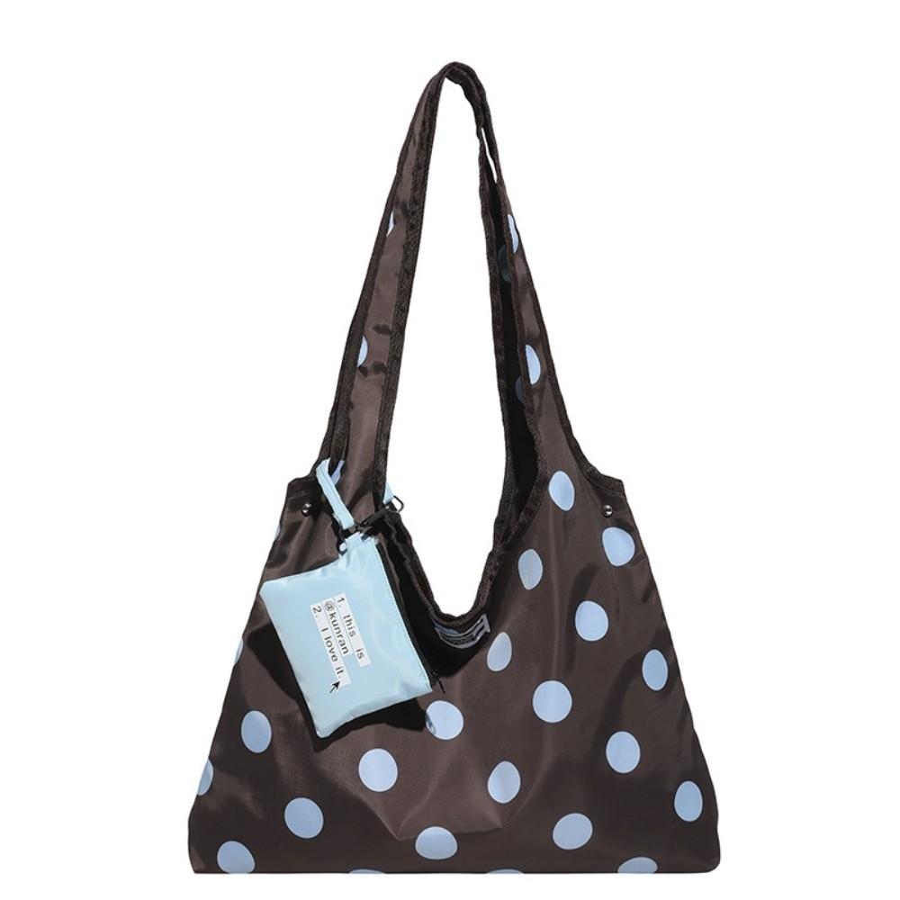 Fashion Polka Dot Crossbody Bag Convenient Lace-up Shoulder Bag Daily Use