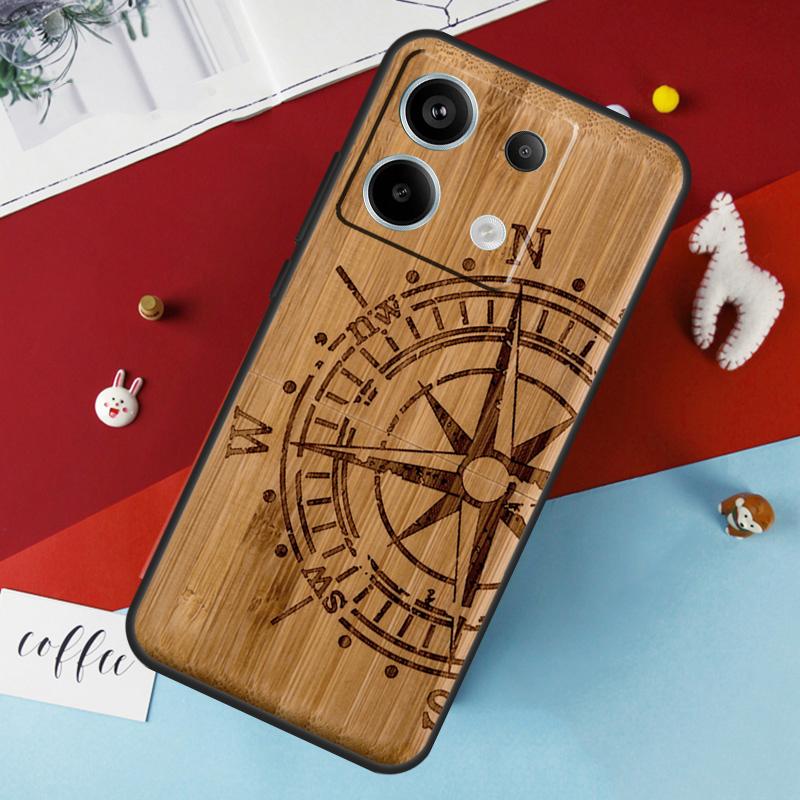 Natural Bamboo Wood Pattern Print Case For Xiaomi Redmi Note 12 11 10 9 8 13 Pro Plus 12S 11S 10S 9S 10A 9C 10C 12C 13C Cover