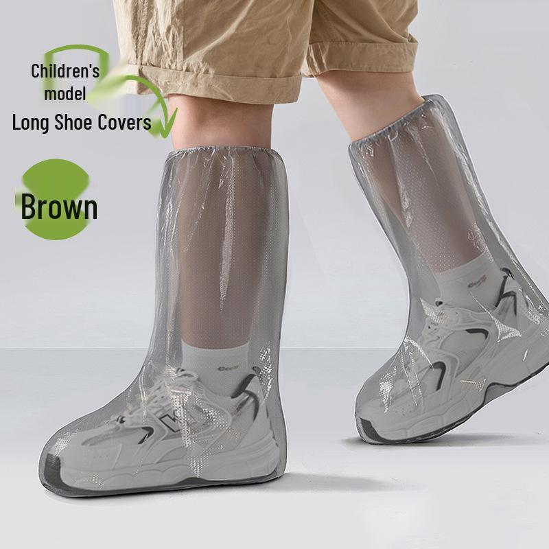 Портативные водонепроницаемые толстые прозрачные одноразовые бахилы - индивидуально упакованы для использования на открытом воздухе