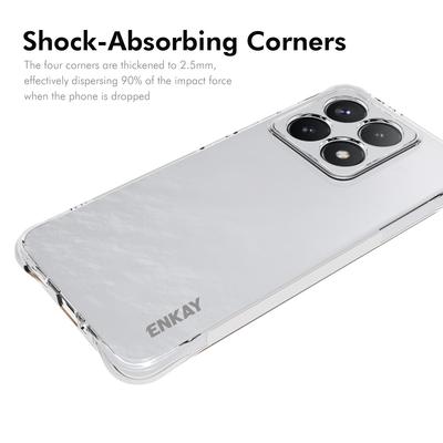 Для Xiaomi 14T Прозрачный чехол для телефона ENKAY HAT PRINCE Ударопрочный противоскользящий чехол из ТПУ