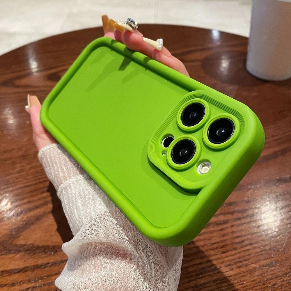 Мягкий Однотонный Противоударный Чехол для Телефона Для iPhone 16 15 14 13 12 11 Pro Max XS X XR 8 7 Plus SE Однотонный Силиконовый Бампер