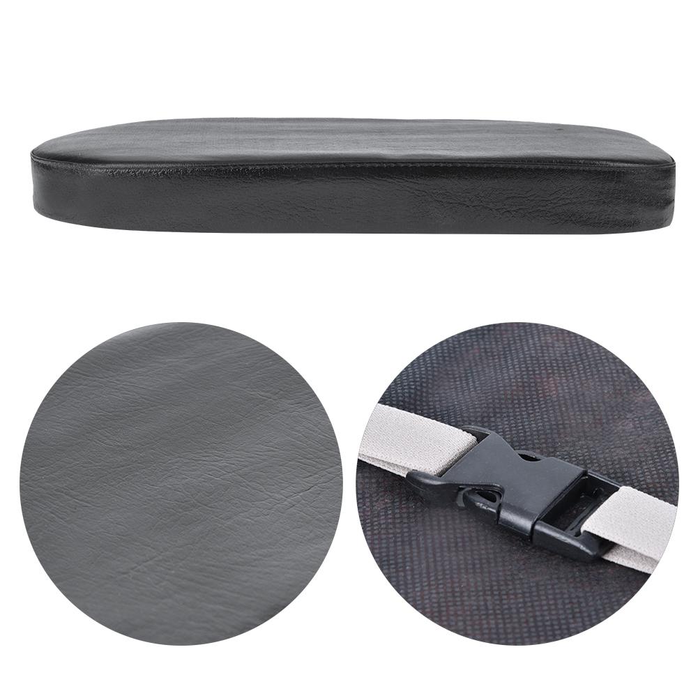 Черный PU чехол для заднего седла велосипеда, подушка, широкая мягкая накладка, аксессуар для велосипеда, полукруг (черный)