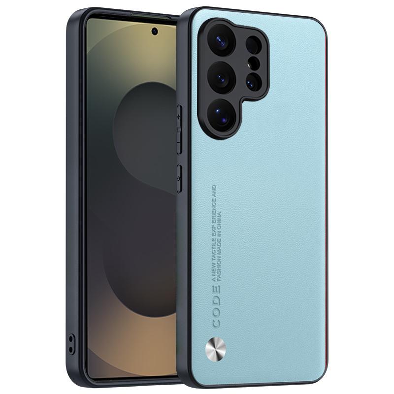 Ударопрочный чехол Funda для Samsung Galaxy S26 Ultra S25 S24 Plus, чехол-крышка, роскошная задняя крышка из ПУ-кожи, полная защита