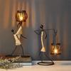 Creative Candlestick Party Wedding CenterpicesVintage Candle Holders Home Decoration Metal People Model Candelabros Decorative