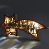 3D деревянная резьба светодиодный ночник резной олень рождественская елка снежинка лампа рождественский настольный светильник