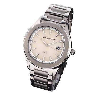 Мужские часы Mauro Geraldi Solar All Stainless 3 ATM Water, Сталь, Водонепроницаемые, MJ053-3