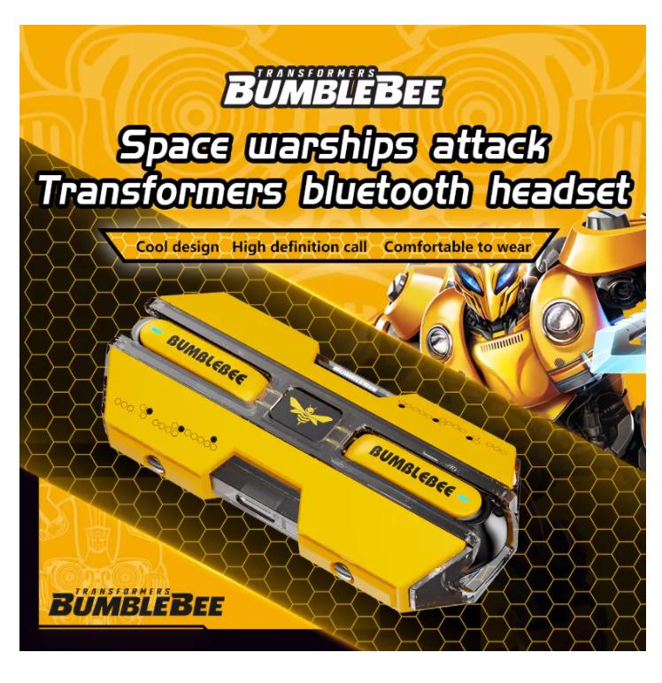 Доставка из США Наушники для гейминга Transformers TF-T01 Bluetooth 5.4 ENC Шумоподавление Наушники HD Звонок Музыка Вкладыши Шмель