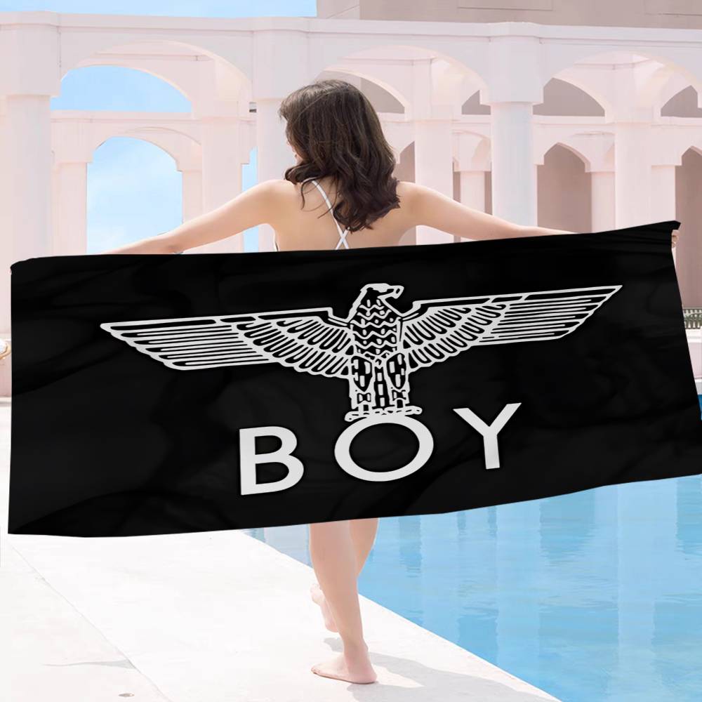 Классическое B-Boy L-Лондонское Лого Аниме Пляжное Полотенце для Плавания Мягкое Впитывающее Салфетка Детские Подарки для Детей Путешествия Кемпинг Спортзал