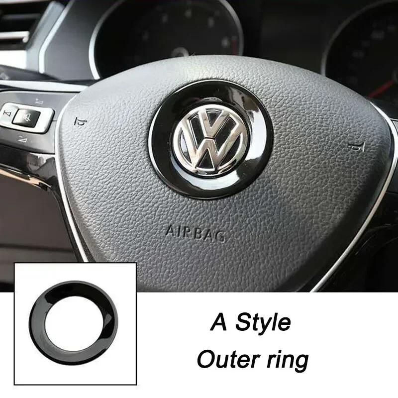 Для VW Volkswagen Jetta MK5 Golf 3D ABS Полый Накладка-эмблема на центр руля автомобиля для Volkswagen Passat MK6 MK7 CC Pol