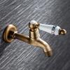 Basin Bathtubs Sink Faucet Brass Single Cold Water Mop Faucet Outdoor Garden Water Tap Wall Mounted Basin Tap Enduring