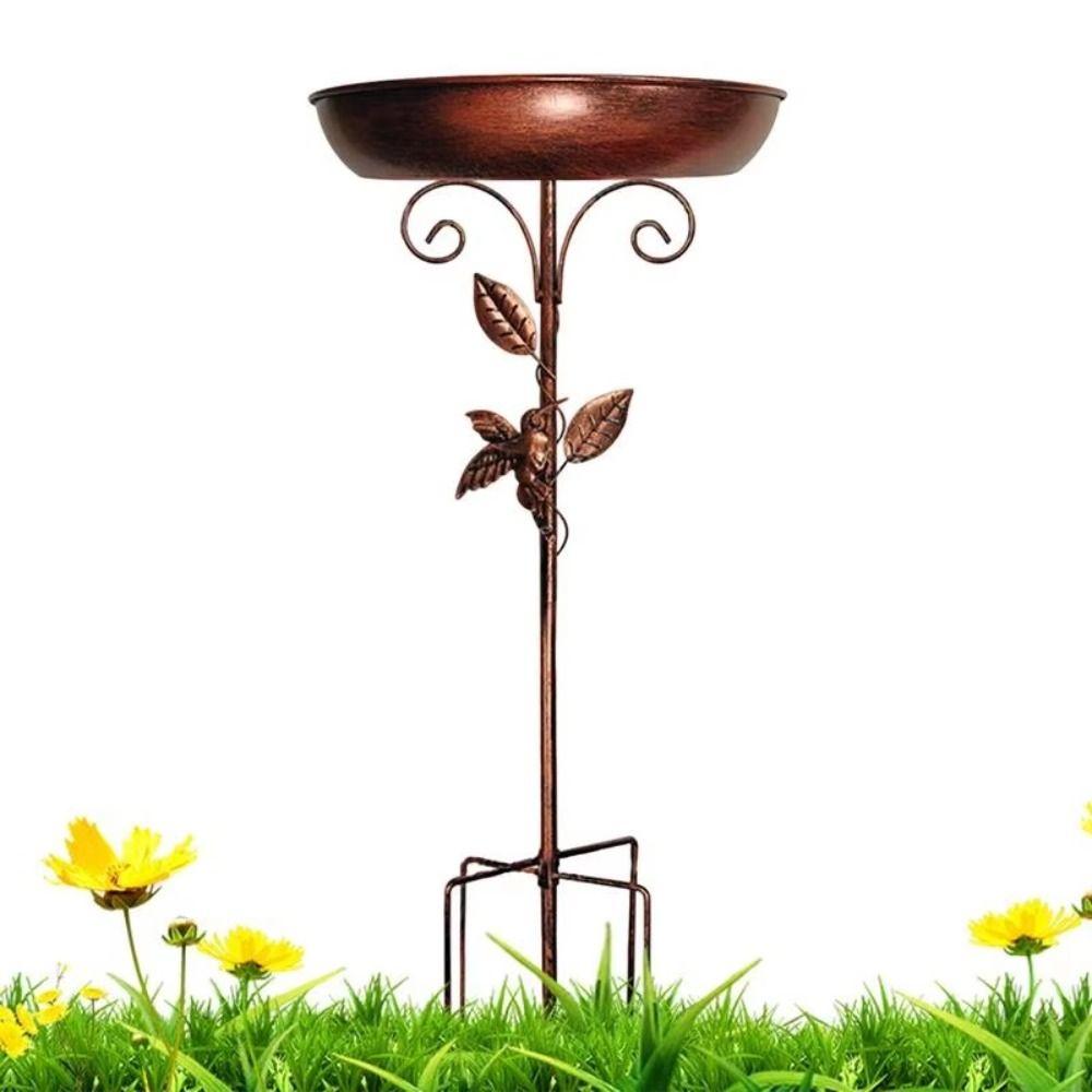 Vintage Garden Birdbath Sturdy Bird Feeding Dish Bird Raising Tool Bird Water Bowl  Courtyard