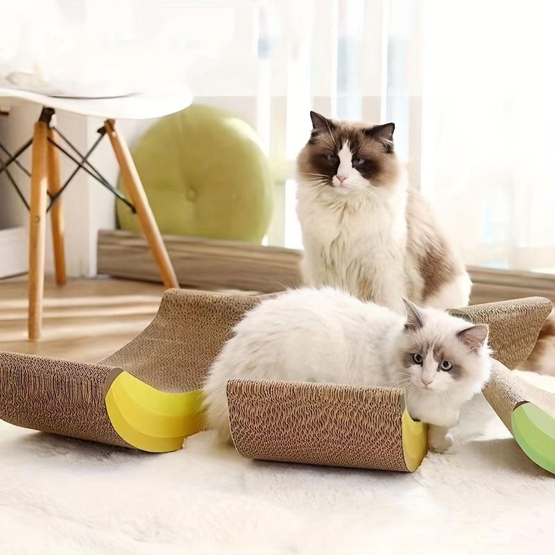Banana-Shaped Cat Scratching Board - Durable Cat Toy - Cute Pet Claw Grinder - Cat Scratching Post