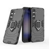 For Samsung Galaxy S24 FE S24FE Back Cover Phone Case Shockproof Armor Anti-Fall Metal Ring Holder Magnetic Protect Funda Coque