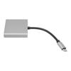 Док-станция Type C 4 в 1 из алюминиевого сплава 4K 30 Гц HD Передача 5 Гбит/с USB C Хаб для ноутбука Компьютера Телефона