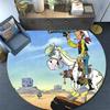 Lucky Luke2 Round Area Rug,Carpet Rug for Living Room Bedroom Sofa Playroom Decor,Non-slip Floor Mat