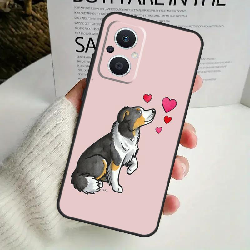 Чехол для телефона с собакой Бордер-колли для OPPO Reno 8 7 Lite 8T 11 12 13 14 14F 10 Pro OPPO Find X8 X6 X5 Pro