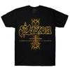 Винтажная футболка Saxon Band Music Concert Tour Хлопок S-4XL Унисекс Черная BL425