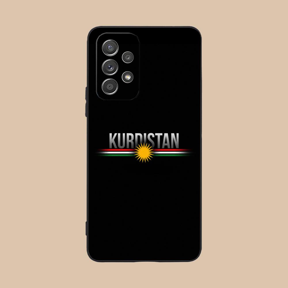 Матовая TPU чехол для мобильного телефона с флагом Курдистана для Samsung Galaxy A56 55 54 53 52 51 36 35 34 23 16 15 5G Цветной чехол