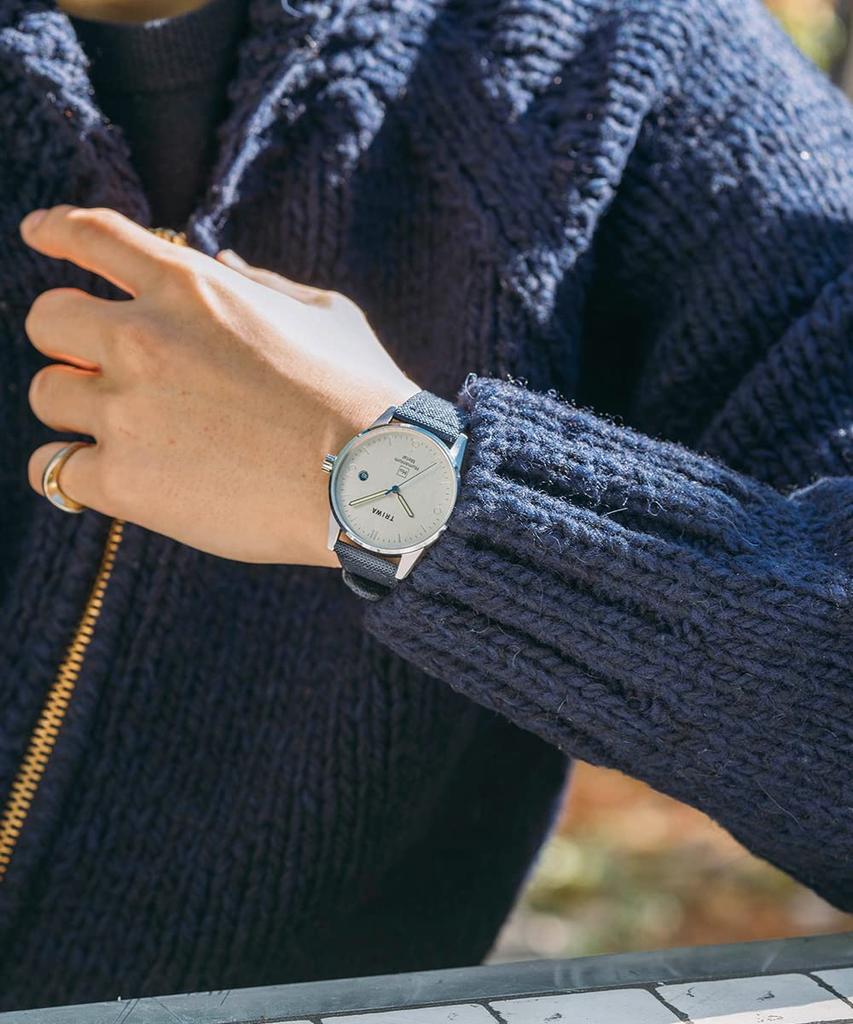 Часы TRIWA HUMANIUM TIME FOR PIECE Ремень из переработанного холста, регулярный импорт, Швеция, скандинавский дизайн, мужские и женские (унисекс) HU39LB-CL080712