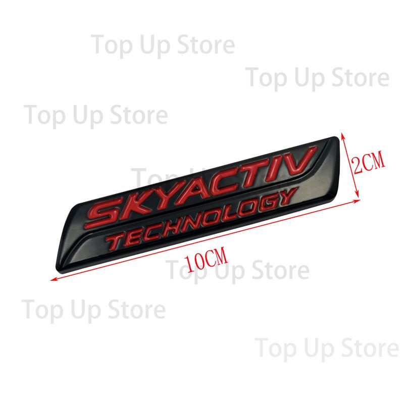 For MAZDA Atenza CX-7 CX-3 CX3 CX-5 CX5 NEW 3D Metal SKYACTIV TECHNOLOGY Logo Car Rear Trunk Emblem Badge Sider Fender Sticker MG1