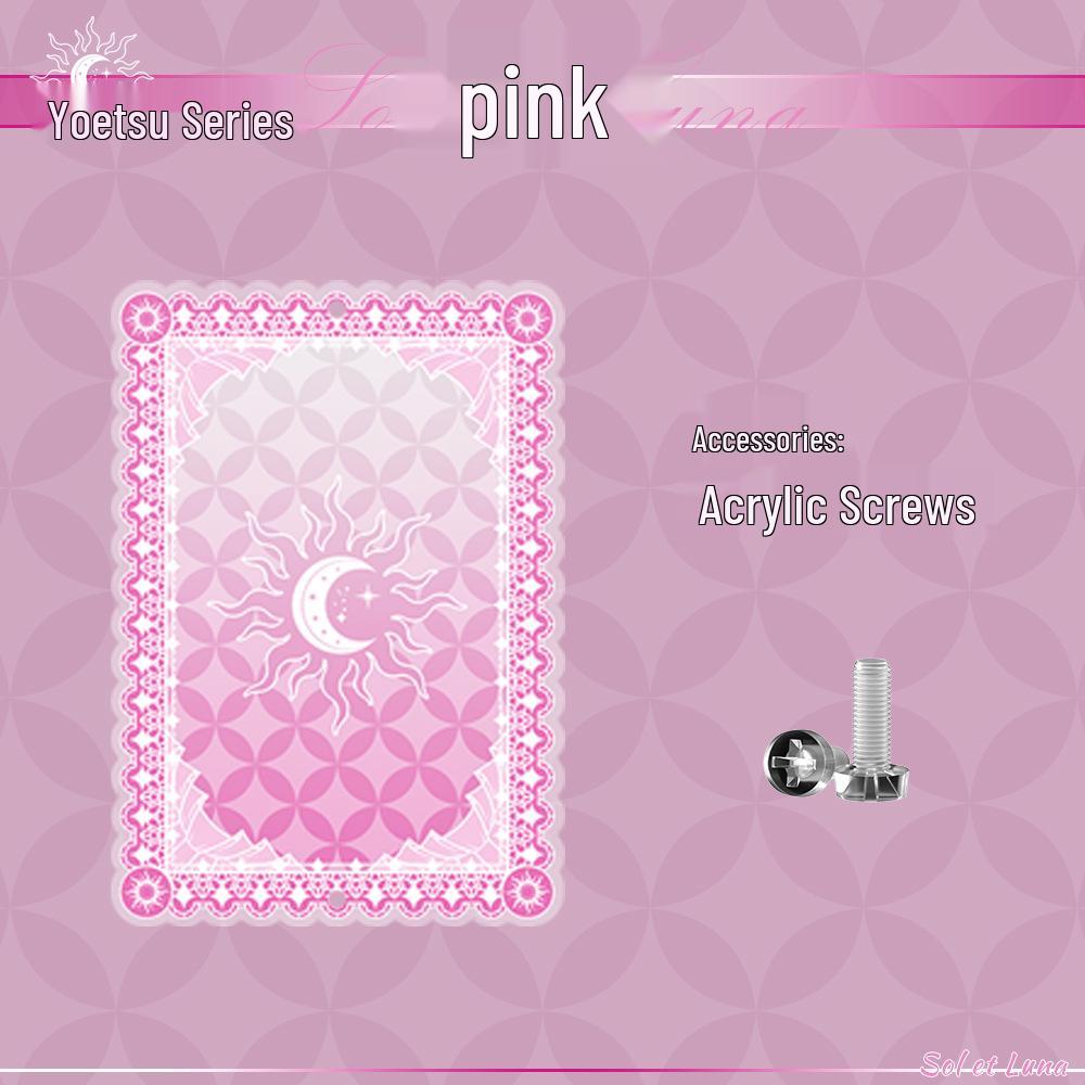 Акриловая рамка для демонстрации аниме-карточек серии Yaoyue с цветной прослойкой - Маленькая коробка для хранения красоты долины