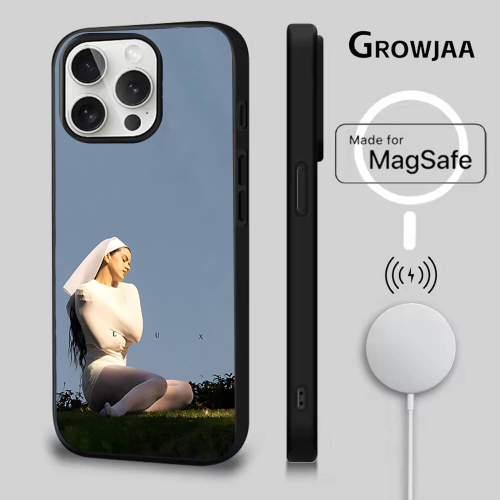 R-Rosalia L-lux Чехол для телефона для iPhone 17,16,15,14,13,12,11,Pro,Max,Plus,Mini,SE4,E Магнитный Magsafe Беспроводная зарядка