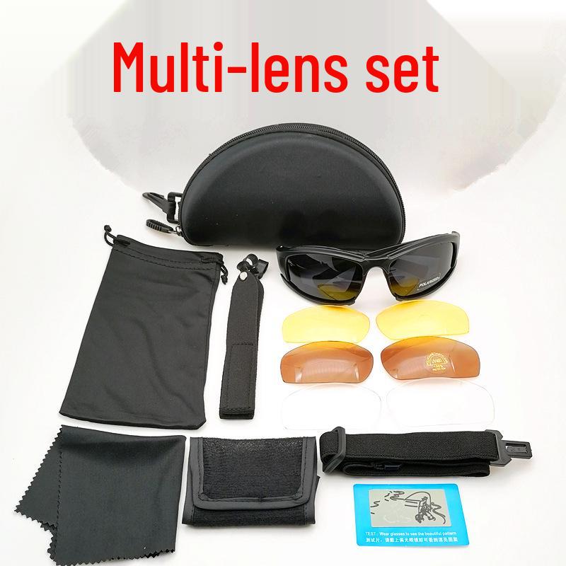 Dais Style Outdoor Cycling Glasses and CS Tactical Motorcycle Goggles with X7 Polarized Set